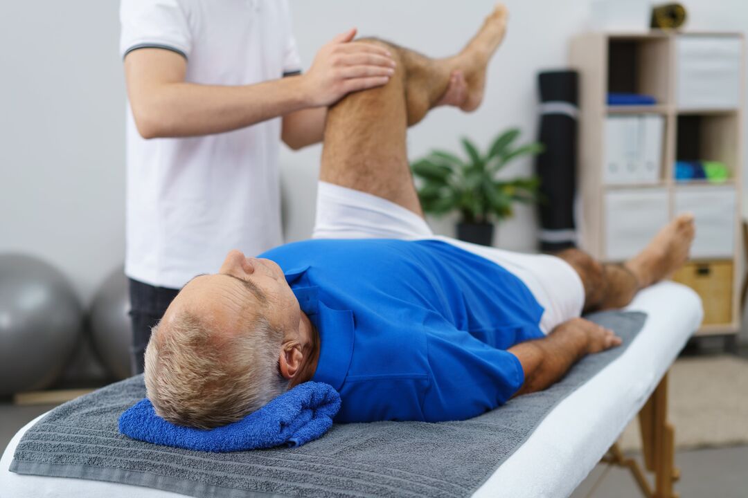 masaje de rodilla para la artrosis