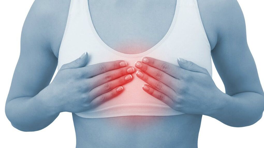 dolor en el pecho con osteocondrosis torácica
