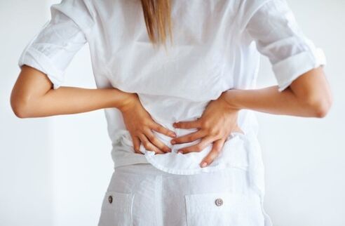 dolor lumbar en una mujer