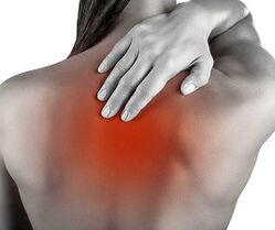 dolor debido a la osteocondrosis de la columna torácica